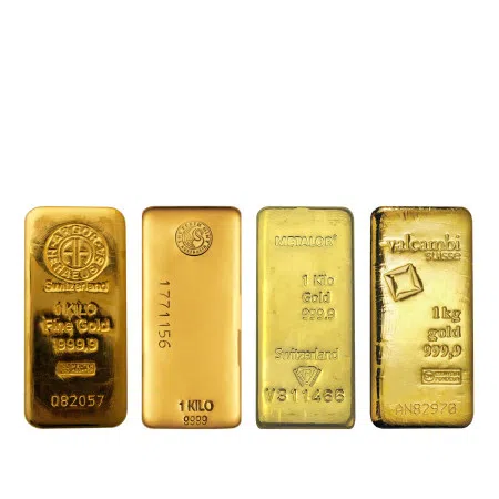 1 Kilo Gold Cast Bar (Various Brands)