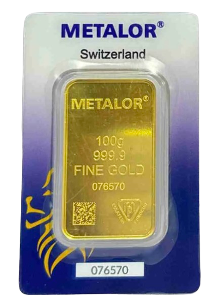 Metalor Minted Gold Bar