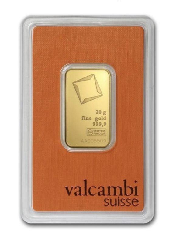 Valcambi Gold Minted Bar