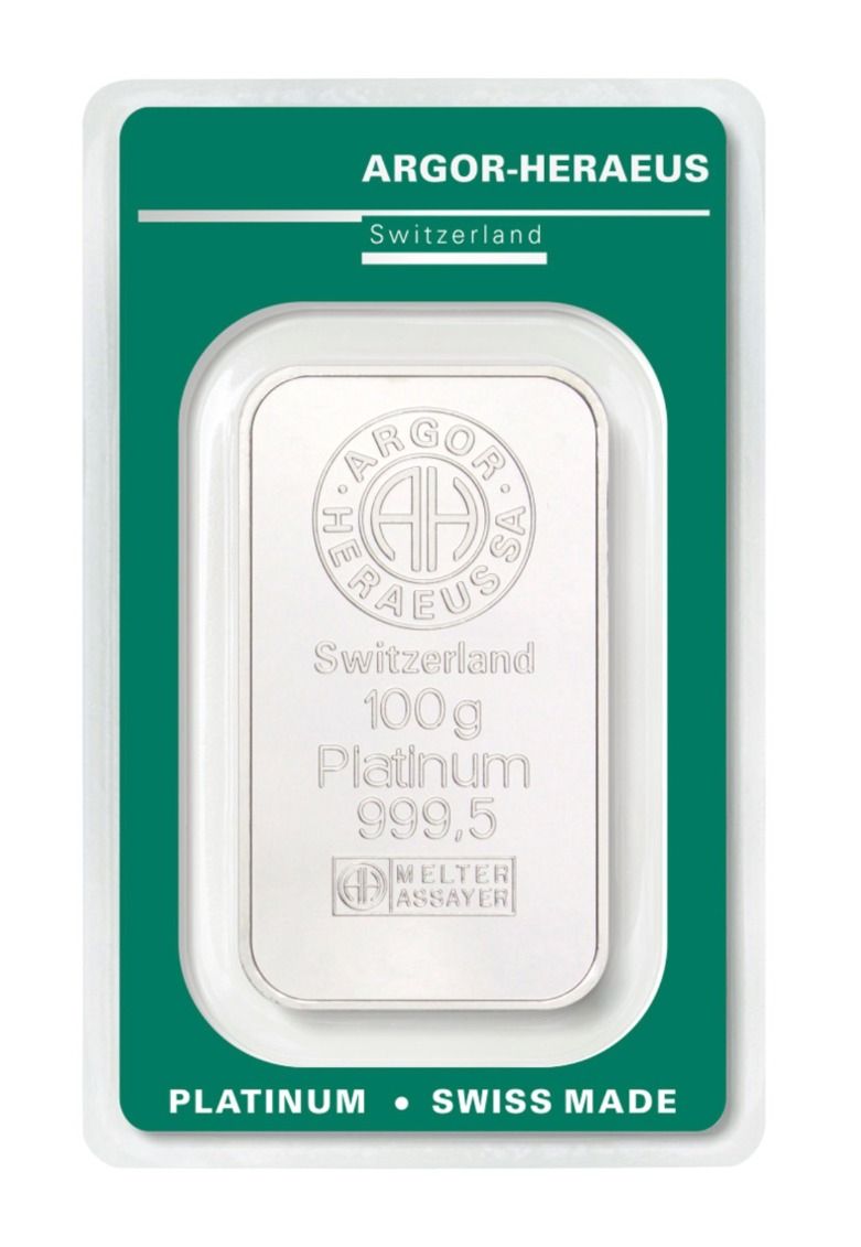 Argor-Heraeus Platinum Minted Bars