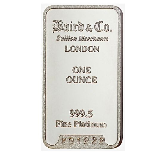 Credit Suisse Platinum Minted Bars