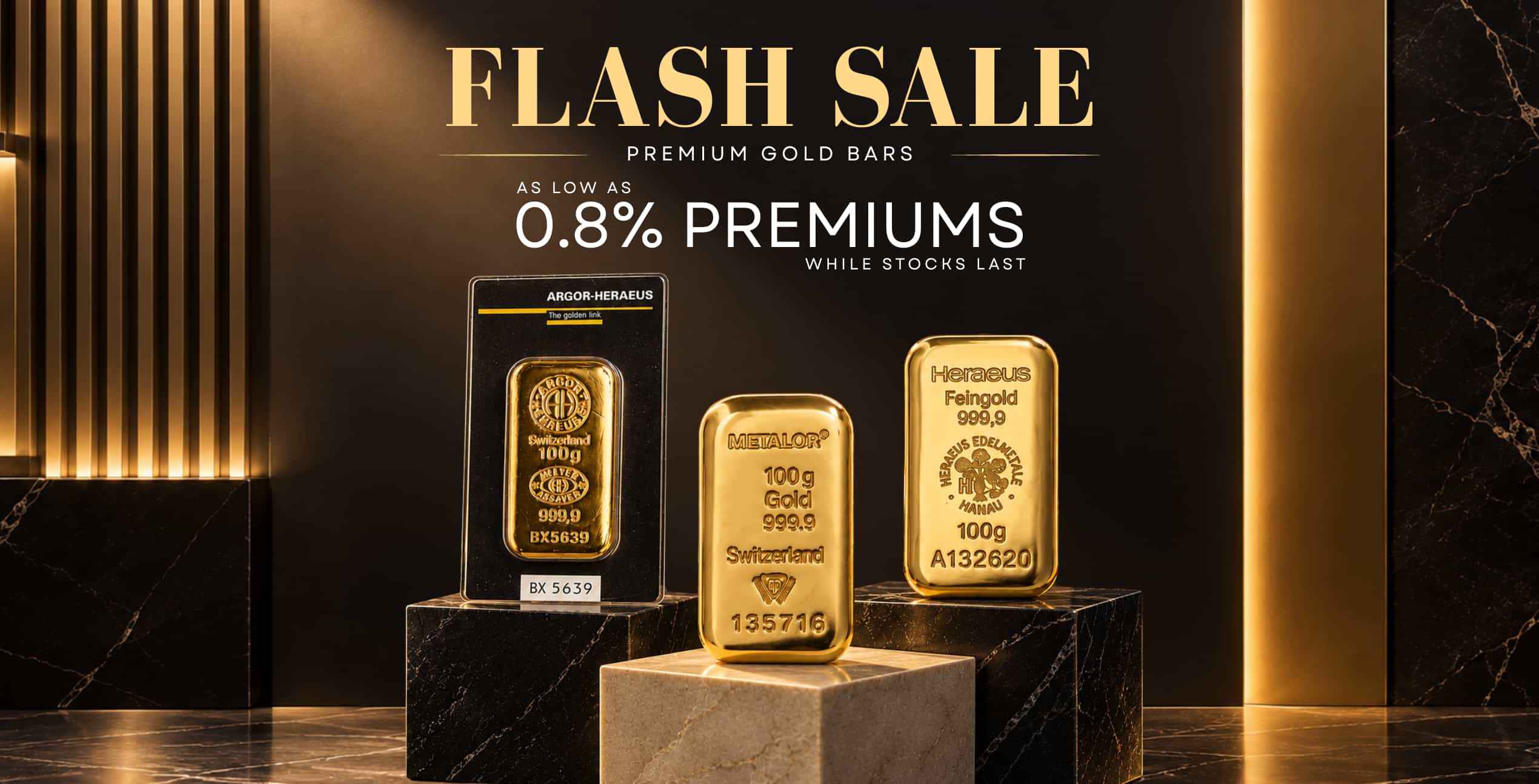 Gold bar flash sale