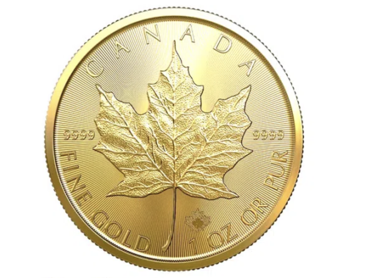 Gold Canadian Maple Leaf Gold Canadian Maple Leaf