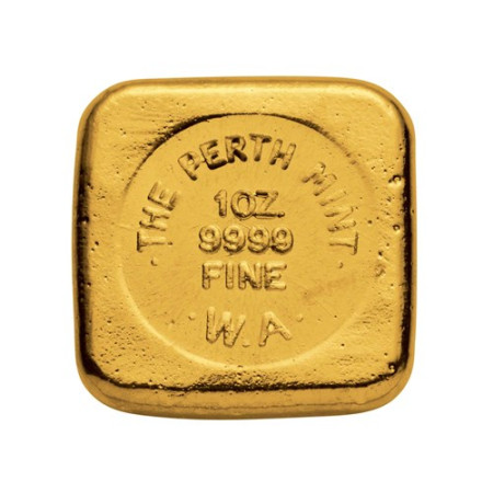 Image of 1 Oz Perth Mint Cast Gold Bar