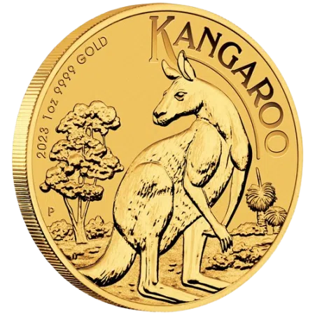 1 Oz Australian Kangaroo 99.99% Gold Coin 2023