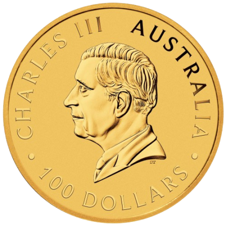 1 Oz Australian Kangaroo 99.99% Gold Coin 2025 Image of 1 Oz Australian Kangaroo 99.99% Gold Coin 2025