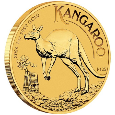 Image of 1 Oz Australian Kangaroo 99.99% Gold Coin 2024