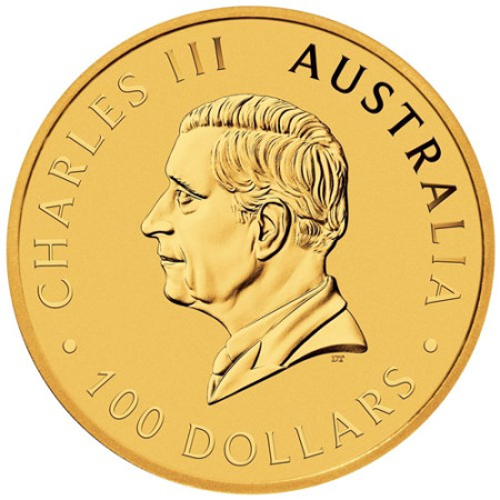 1 Oz Australian Kangaroo 99.99% Gold Coin 2024 Image of 1 Oz Australian Kangaroo 99.99% Gold Coin 2024
