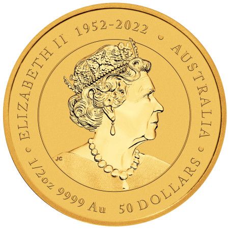 Image of 1/2 Oz Australian Lunar Year of the Dragon Gold Coin 2024