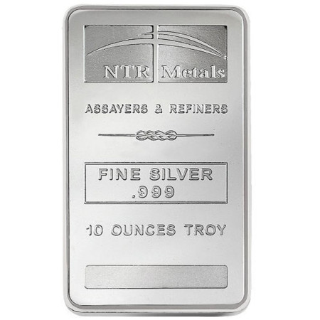 Image of 10 oz NTR Metals Silver Bar