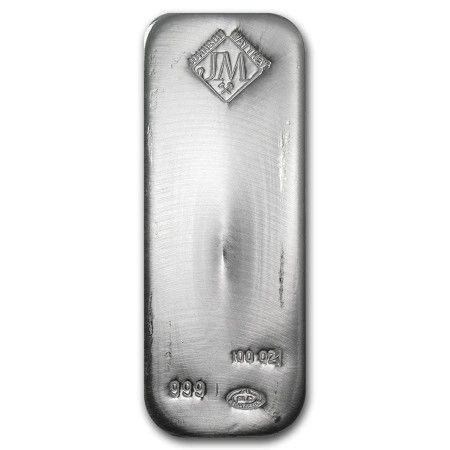 100 oz Silver Johnson Matthey Cast Bar