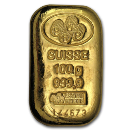 Image of PAMP Suisse 100 gram Gold Cast Bar