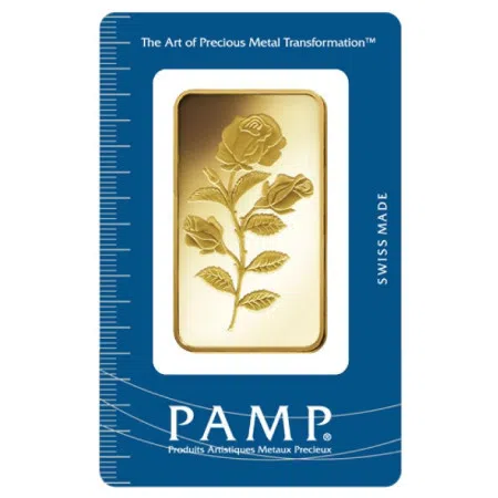100 gram PAMP Suisse Rosa Gold Minted Bar