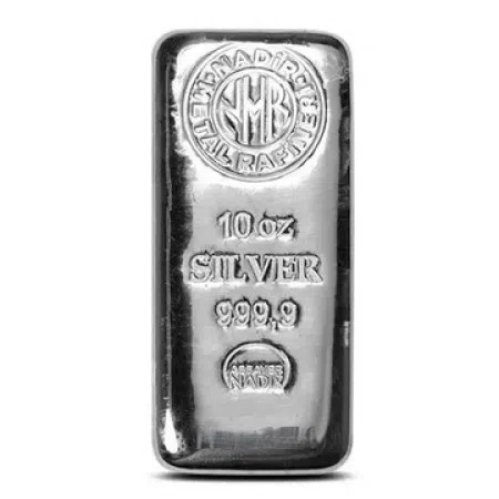 10 oz Nadir Silver Cast Bar (w/COA)