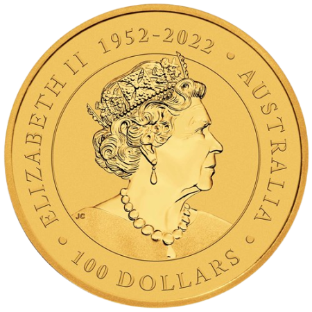 1 Oz Australian Kangaroo 99.99% Gold Coin 2023 Image of 1 Oz Australian Kangaroo 99.99% Gold Coin 2023