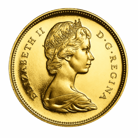 Image of 18.275 Grams Canada Elizabeth Gold Coin 1967