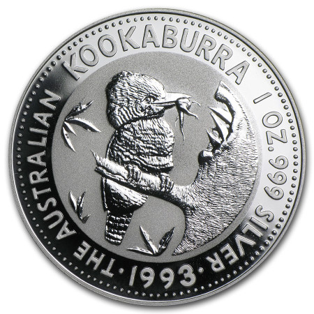 Image of 1 Oz Australian Kookaburra Silver Coin 1993