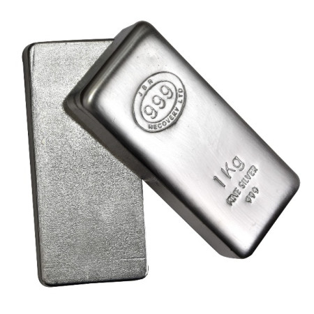 JBR UK Silver 1 Kilo bar LBMA Good Delivery Image of JBR UK Silver 1 Kilo bar LBMA Good Delivery