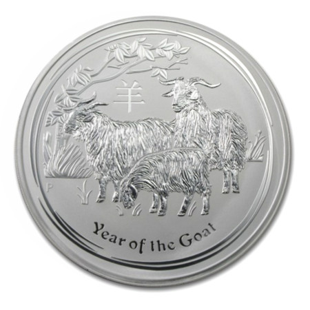 Image of 2015 Australia 1 kilo Silver Lunar Goat BU