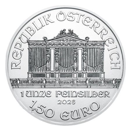 Image of 1 Oz Austrian Philharmonic .999% Fine Silver Coin 2026 | PRE-ORDER
