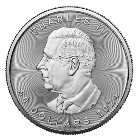 Image of 1 Oz Canada Maple Leaf .9995 Platinum Coin BU 2024