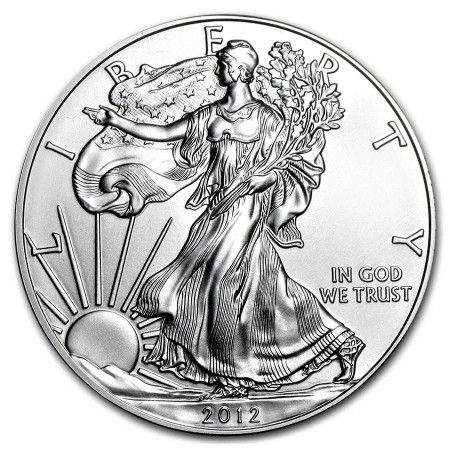 Image of 1 oz USA Eagle .999% Fine Silver Coin 2012
