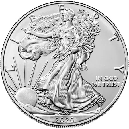 1 oz USA Eagle .999% Fine Silver Coin 2020
