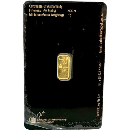 1g PureGold Tulip Bar Image of 1g PureGold Tulip Bar