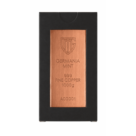 Image of 1 Kg Germania Mint Copper Raw Bar