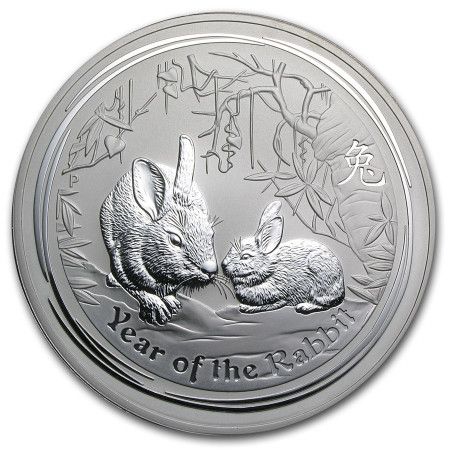 1 Kilo Australia Year of the Rabbit Silver Coin 2011