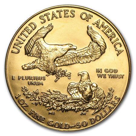 Image of 1 Oz American Eagle Gold Coin (Roman Numberals MCMXC)