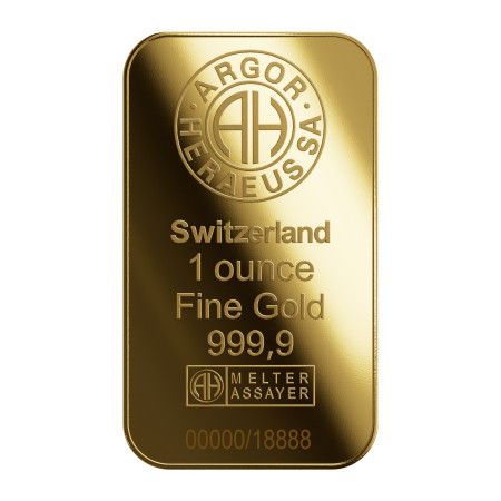 Image of 1 Oz Argor-Heraeus Year of the Goat Gold Minted Bar 2027