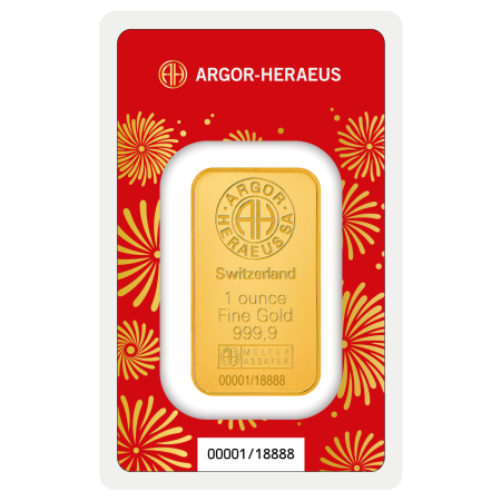 Image of 1 oz Argor-Heraeus Year of the Horse Gold Minted Bar 2026 | PRE-ORDER (ETA. Jan. 2026)
