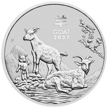 1 Oz Australian Lunar Year of the Goat Silver Coin 2027