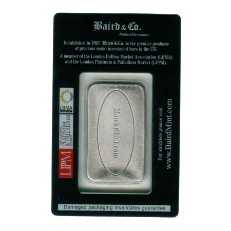 Image of 1 oz Baird & Co Rhodium Minted Bar 999.0