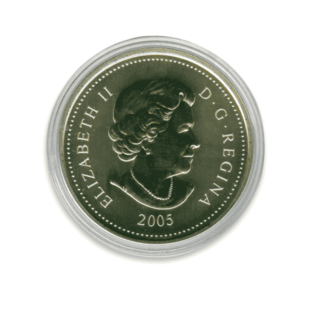 Image of 1 Oz Canadian Maple Leaf 60th Anniversary of the End of the Second World War Silver Coin 2005
