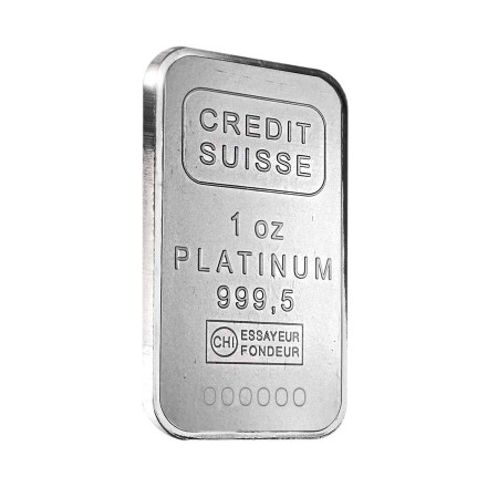 "Collectors Pieces" 1 oz Credit Suisse Platinum Minted Bar 999.5% Image of "Collectors Pieces" 1 oz Credit Suisse Platinum Minted Bar 999.5%