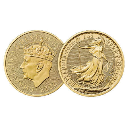 Image of 1 Oz The Coronation Britannia Gold Coin 2023 King Charles III