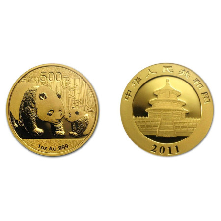 2011 Chinese Panda Gold 5 Bullion Coin Collection BU - 59.0966 grams (1.9 Toz) Fine Gold Image of 2011 Chinese Panda Gold 5 Bullion Coin Collection BU - 59.0966 grams (1.9 Toz) Fine Gold