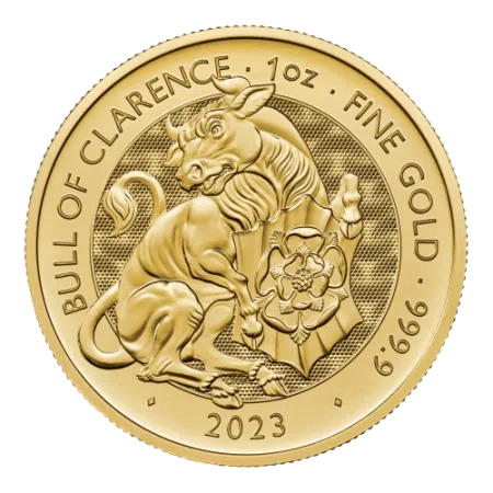 1 Oz Tudor Beasts - The Bull of Clarence Gold Coin 2023 