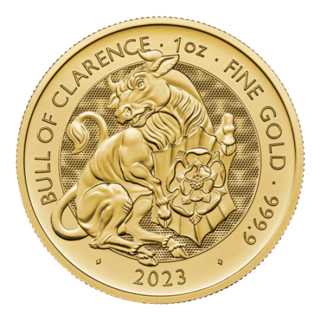 1 Oz Tudor Beasts - The Bull of Clarence Gold Coin 2023 