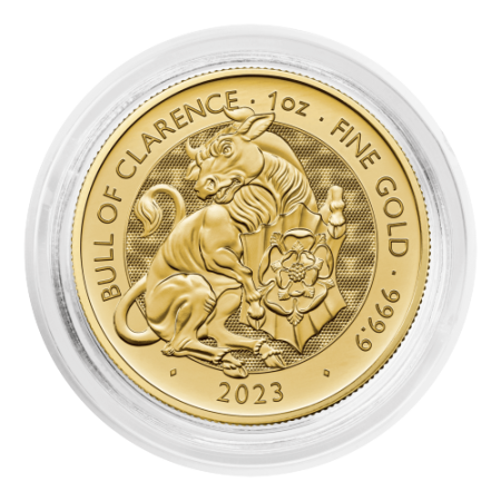 1 Oz Tudor Beasts - The Bull of Clarence Gold Coin 2023 Image of 1 Oz Tudor Beasts - The Bull of Clarence Gold Coin 2023