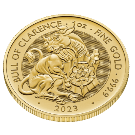 1 Oz Tudor Beasts - The Bull of Clarence Gold Coin 2023 Image of 1 Oz Tudor Beasts - The Bull of Clarence Gold Coin 2023