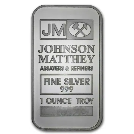 1 Oz Johnson Matthey Silver Bar