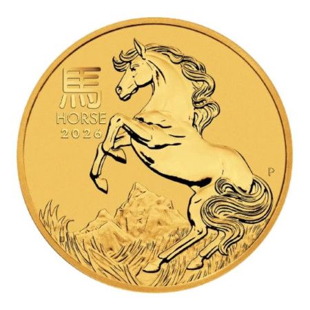 Image of 1 Oz Perth Mint Lunar Series "Year of the Horse" Gold Coin 2026