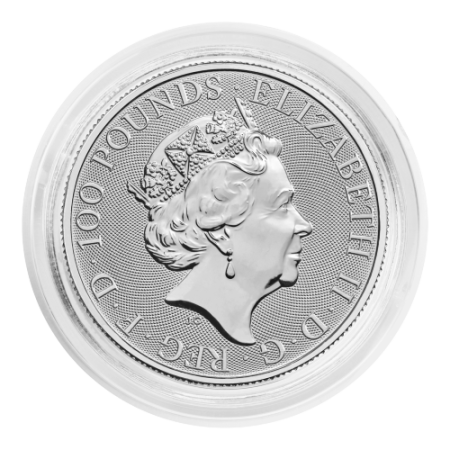 1 Oz Tudor Beasts - The Yale of Beaufort Platinum BU Coin 2023 Image of 1 Oz Tudor Beasts - The Yale of Beaufort Platinum BU Coin 2023