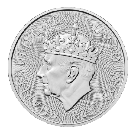 1 Oz The Coronation Britannia Silver Coin 2023 King Charles III Image of 1 Oz The Coronation Britannia Silver Coin 2023 King Charles III