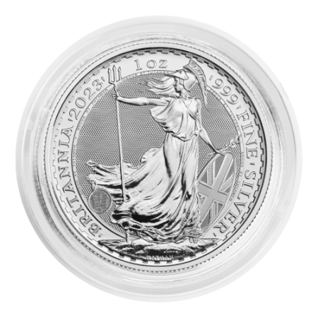 1 Oz The Coronation Britannia Silver Coin 2023 King Charles III Image of 1 Oz The Coronation Britannia Silver Coin 2023 King Charles III