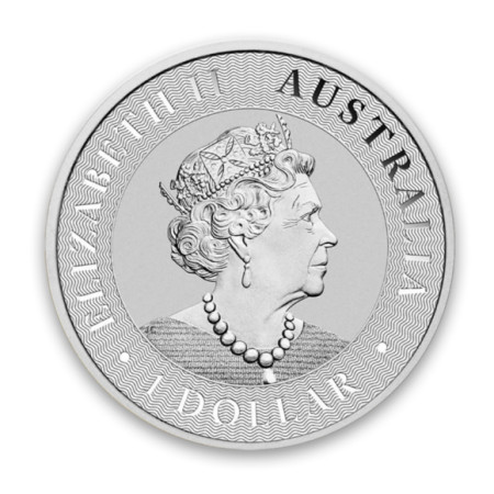 1 Oz Australian Kangaroo .9999% Fine Silver Coin 2021 Image of 1 Oz Australian Kangaroo .9999% Fine Silver Coin 2021