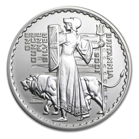 Image of 2001 Great Britain 1oz Silver Britannia Proof coin (w/Box & COA)